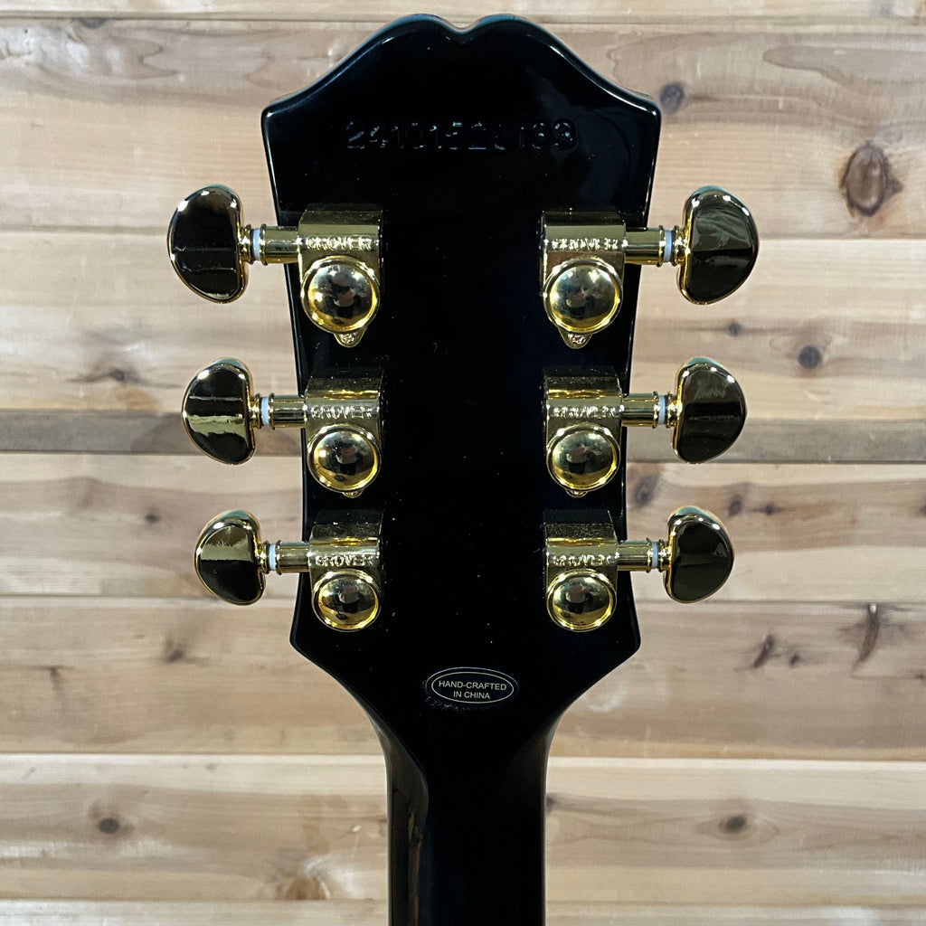 Epiphone Les Paul Custom Electric Guitar - Ebony - Huber Breese Music