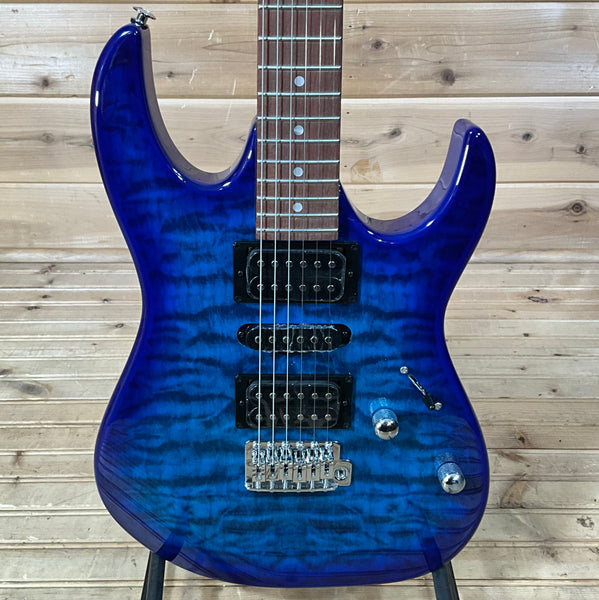 Ibanez GRX70QA Electric Guitar - Transparent Blue Burst