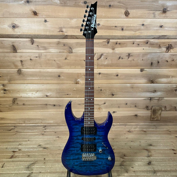 Ibanez GRX70QA Electric Guitar - Transparent Blue Burst