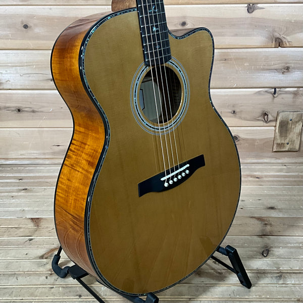 PRS SE A50E Acoustic Guitar - Natural w/ Black Gold