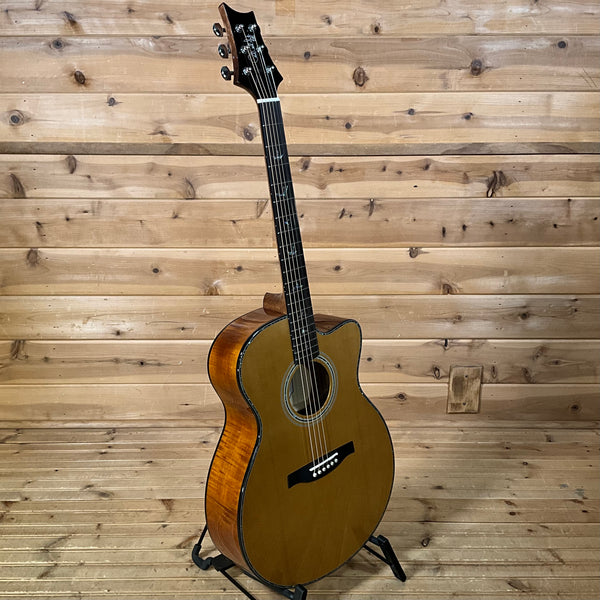 PRS SE A50E Acoustic Guitar - Natural w/ Black Gold