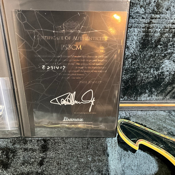 Ibanez PS3CM Paul Stanley Signature Electric Guitar - Black Cracked Mirror