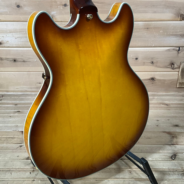 D'Angelico Excel DC XT Electric Guitar - Iced Tea Burst Quilt