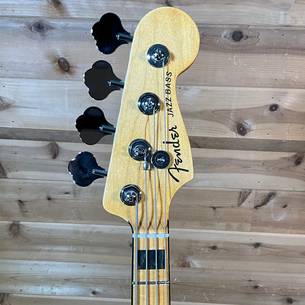 Fender American Ultra Jazz Electric Bass Guitar USED - Cobra Blue