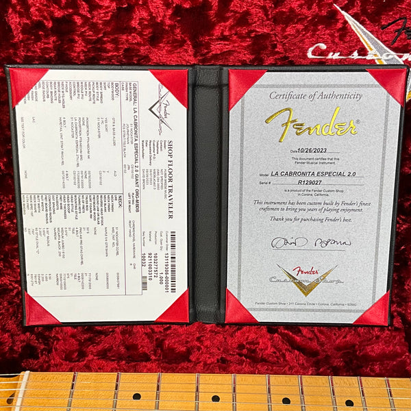 Fender Custom Shop Masterbuilt David Brown La Cabronita Especial 2.0 Journeyman Relic Electric Guitar - Giant Orange