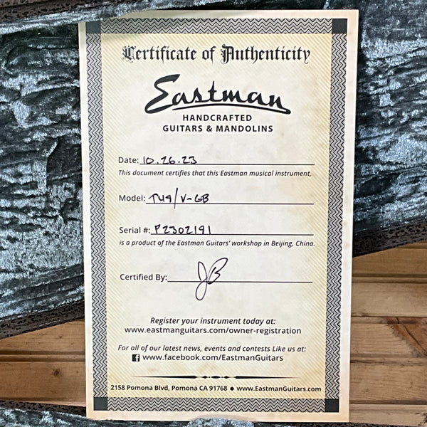 Eastman T49/V-GB Electric Guitar - Goldburst