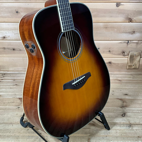 Yamaha FG-TA TransAcoustic Dreadnought Acoustic Electric Guitar - Brown Sunburst