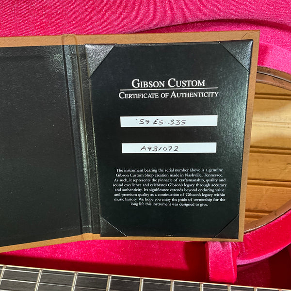 Gibson Custom 1959 ES-335 Electric Guitar - Brunswick Blue