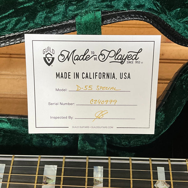 Guild D-55 Special Acoustic Guitar - Pacific Sunset Burst