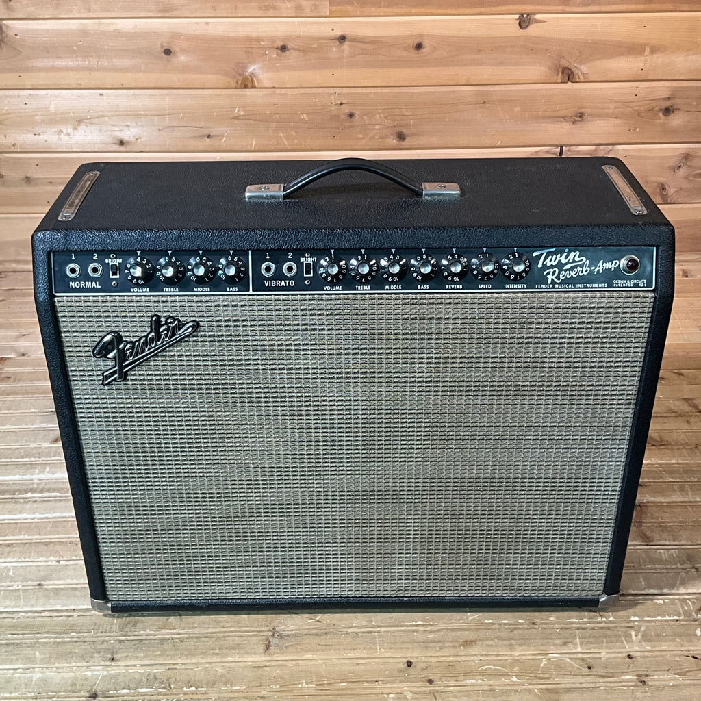 Fender 1967 Twin Reverb Guitar Amplifier USED - Black - Huber