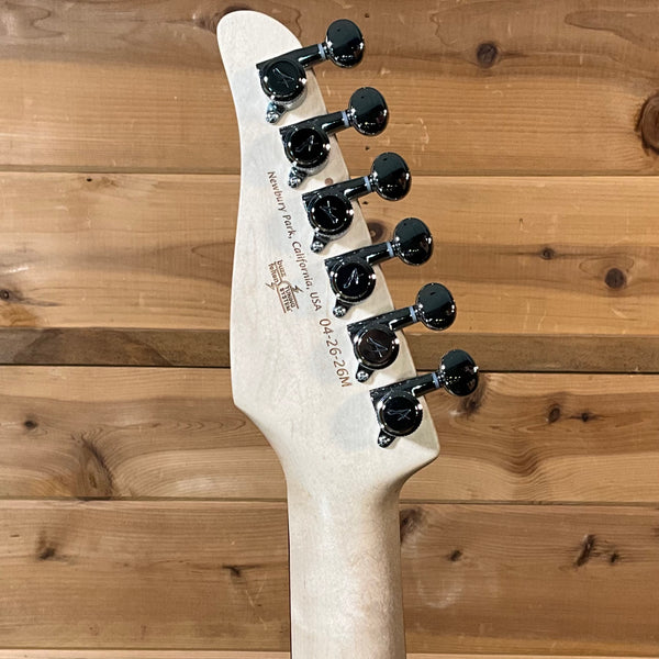 Tom Anderson Drop Top Electric Guitar - Cajun Key Lime / Teal / Black Edge Burst with Binding / Natural Back