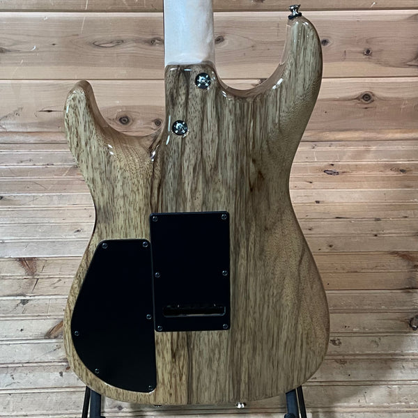 Tom Anderson Drop Top Electric Guitar - Cajun Key Lime / Teal / Black Edge Burst with Binding / Natural Back