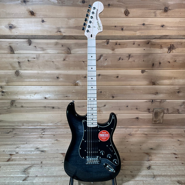 Squier Affinity Series Stratocaster FMT HSS Electric Guitar - Black Burst