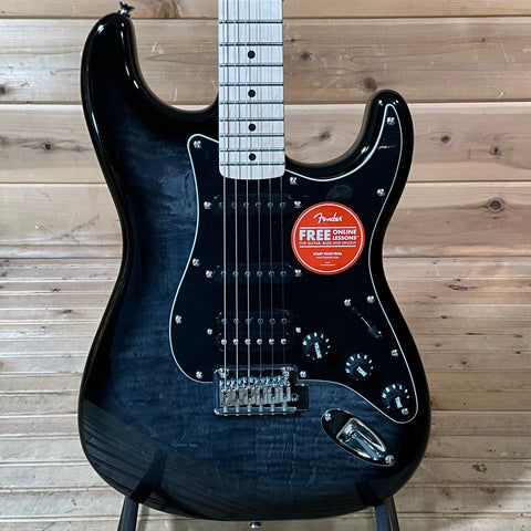 Squier Affinity Series Stratocaster FMT HSS Electric Guitar - Black Burst