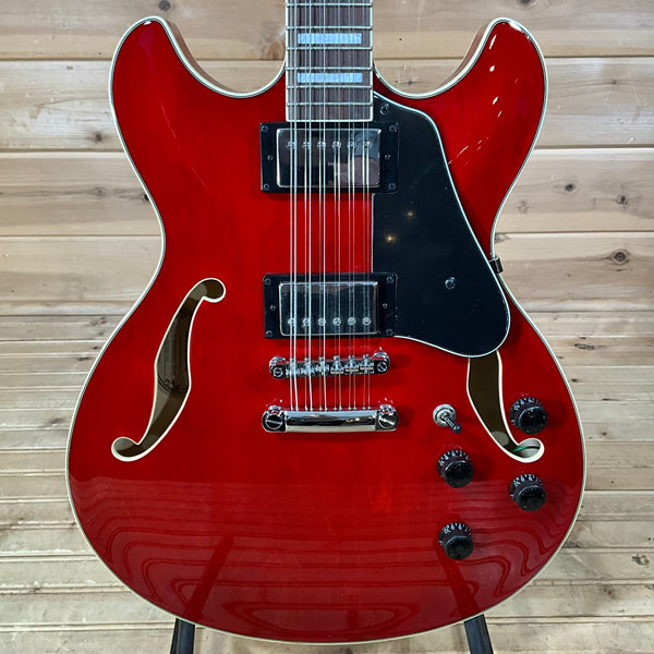 Ibanez Artcore AS7312TCD Electric Guitar - Transparent Cherry Red
