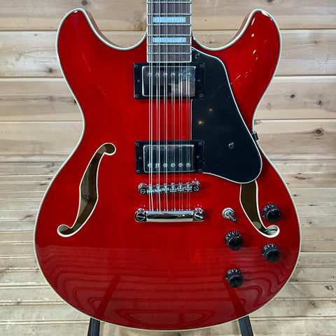 Ibanez Artcore AS7312TCD Electric Guitar - Transparent Cherry Red