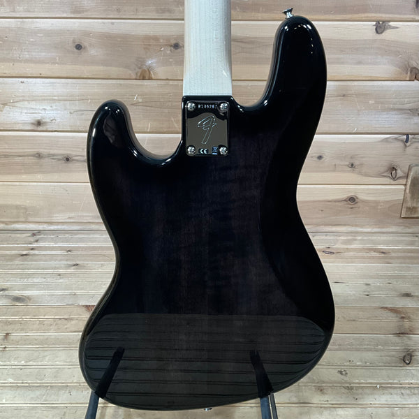 Fender Custom Shop 1964 Jazz Electric Bass NOS Guitar - Ebony Transparent w/Painted Headcap