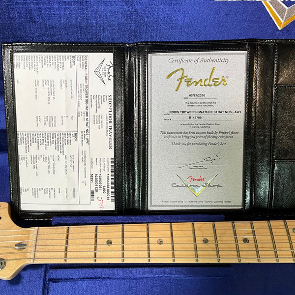 Fender Custom Shop Robin Trower Signature Stratocaster Electric Guitar - Arctic White