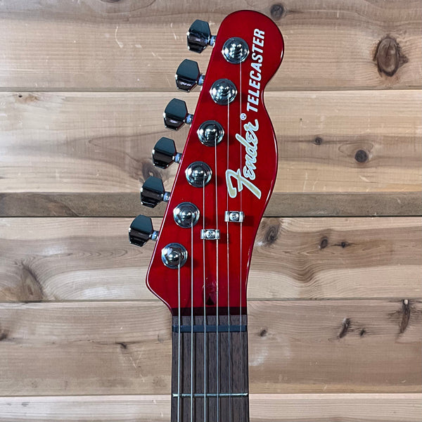 Fender Jim Adkins JA-90 Telecaster Thinline Electric Guitar - Crimson Red Transparent