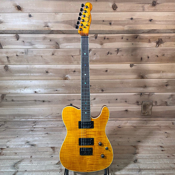 Fender Special Edition Custom Telecaster FMT HH Electric Guitar - Amber
