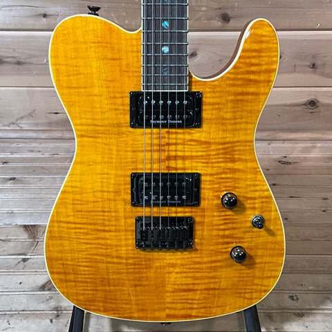 Fender Special Edition Custom Telecaster FMT HH Electric Guitar - Amber