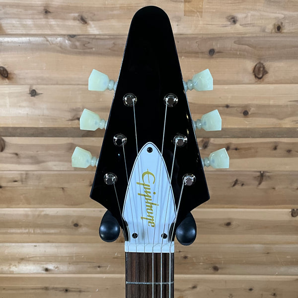 Epiphone Jimi Hendrix "Love Drops" Flying V Left Handed Electric Guitar - Ebony