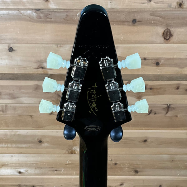 Epiphone Jimi Hendrix "Love Drops" Flying V Left Handed Electric Guitar - Ebony