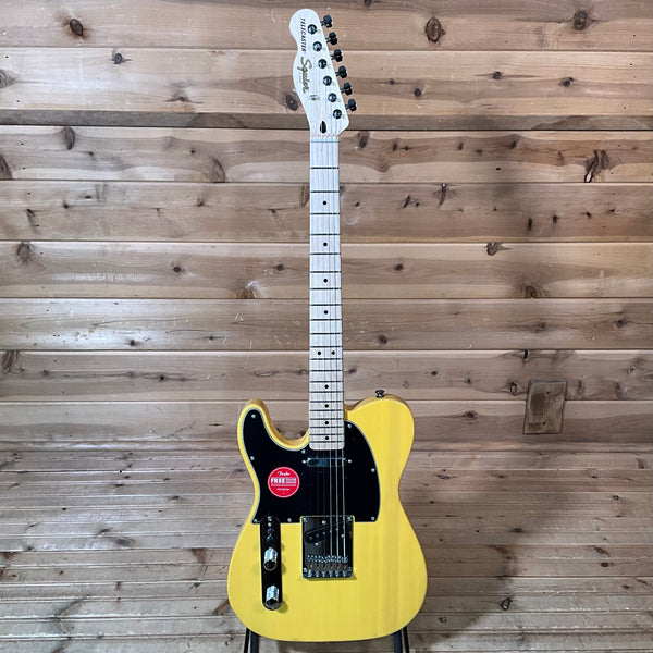 Squier Affinity Series Telecaster Left Handed Electric Guitar - Butterscotch Blonde