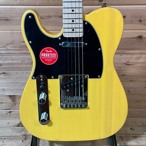 Squier Affinity Series Telecaster Left Handed Electric Guitar - Butterscotch Blonde