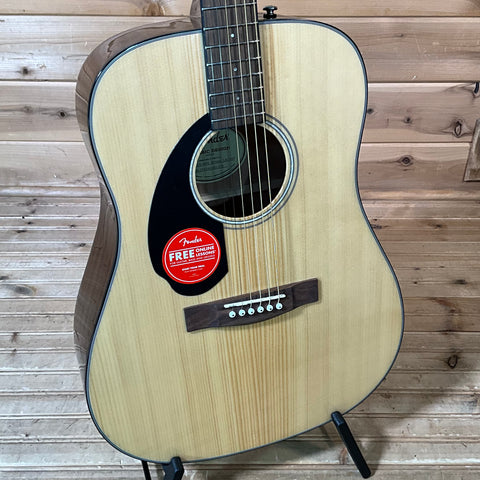 Fender CD-60S Left Handed Acoustic Guitar - Natural