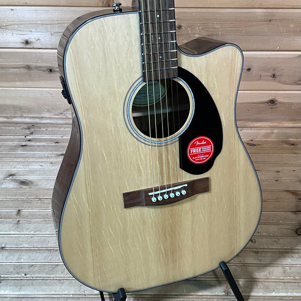 Fender CD-60SCE Dreadnought Acoustic Guitar - Natural