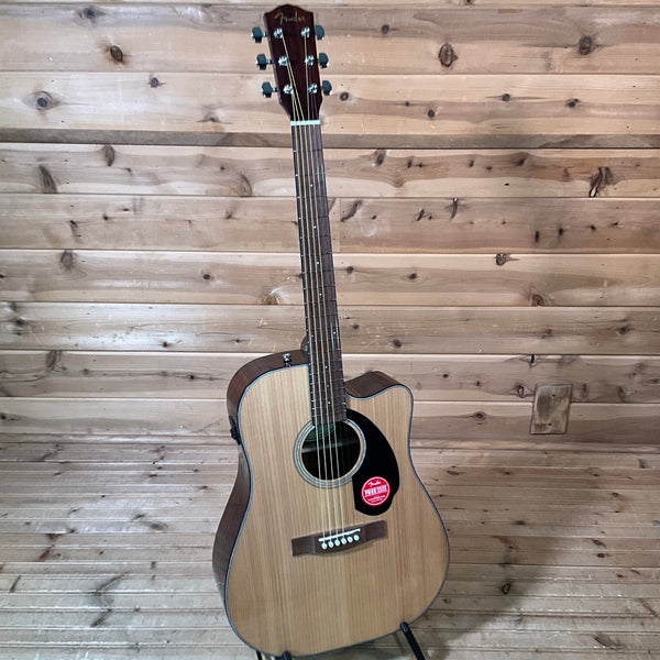 Fender CD-60SCE Dreadnought Acoustic Guitar - Natural