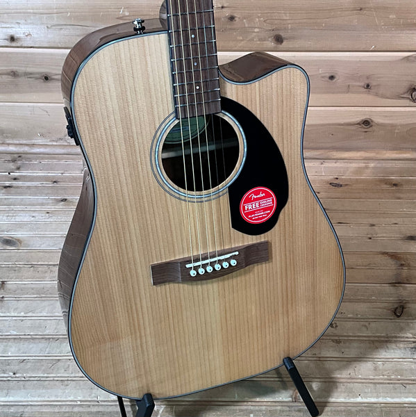 Fender CD-60SCE Dreadnought Acoustic Guitar - Natural
