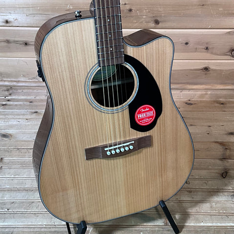 Fender CD-60SCE Dreadnought Acoustic Guitar - Natural