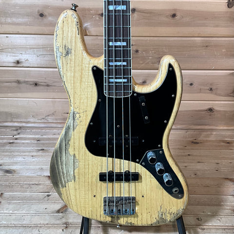 Fender Custom Shop Limited Edition Heavy Relic Custom Jazz Electric Bass USED - Aged Natural