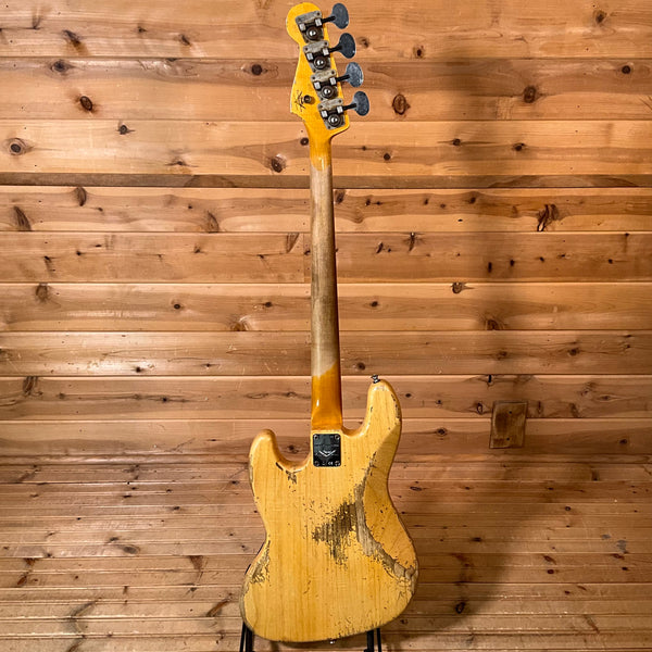 Fender Custom Shop Limited Edition Heavy Relic Custom Jazz Electric Bass USED - Aged Natural