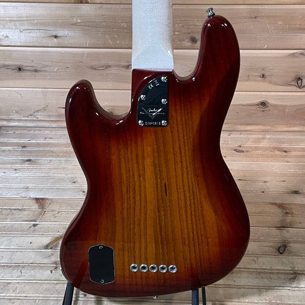 Fender Custom Shop Custom Classic V Electric Jazz Bass Guitar - Cherry Sunburst