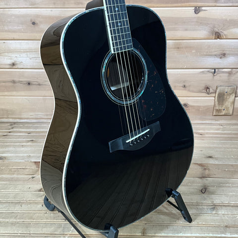 Yamaha LL16DR L Series Dreadnought Acoustic Electric Guitar - Black