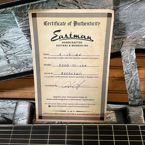 Eastman E20D Thermocure Acoustic Guitar - Natural
