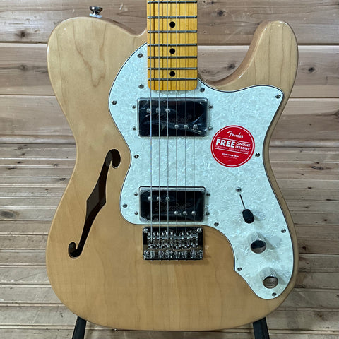 Squier Classic Vibe '70s Telecaster Thinline Electric Guitar - Natural
