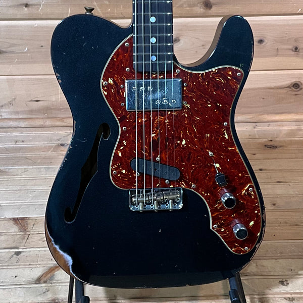 Fender Custom Shop Thinline Telecaster Relic - Black Pearl