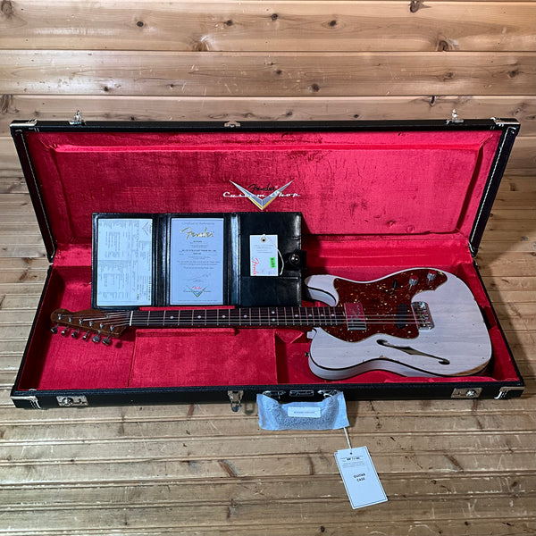 Fender Custom Shop Thinline Telecaster Relic Electric Guitar - Vintage Blonde