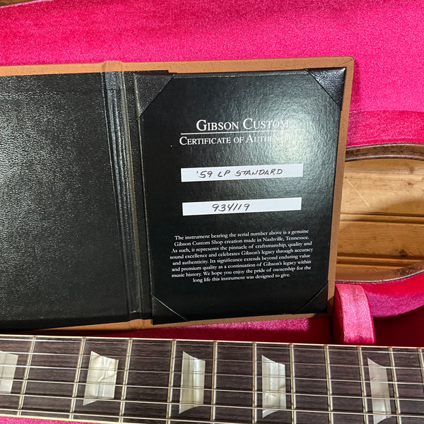 Gibson Custom 1959 Les Paul Standard Reissue Gloss Electric Guitar B-STOCK - Huburst