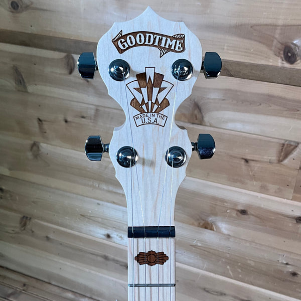 Deering Goodtime Two 5-String Banjo with Resonator - Natural Blonde Satin