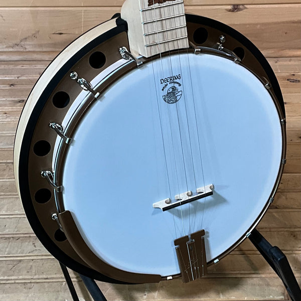 Deering Goodtime Two 5-String Banjo with Resonator - Natural Blonde Satin