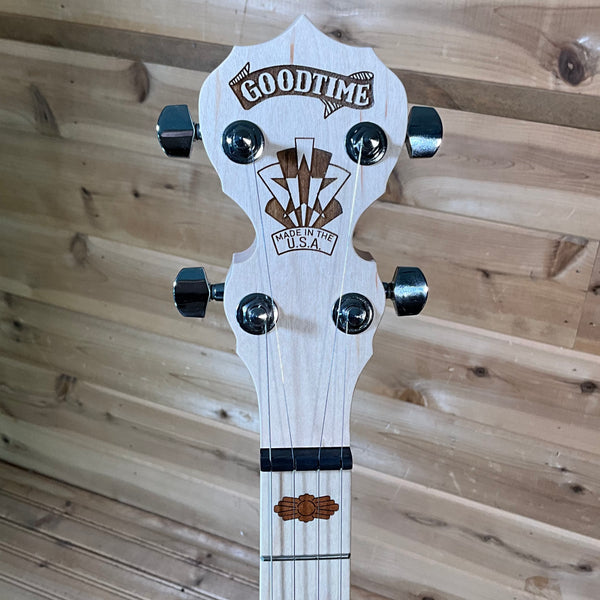 Deering Goodtime Two 5-String Banjo with Resonator - Natural Blonde Satin