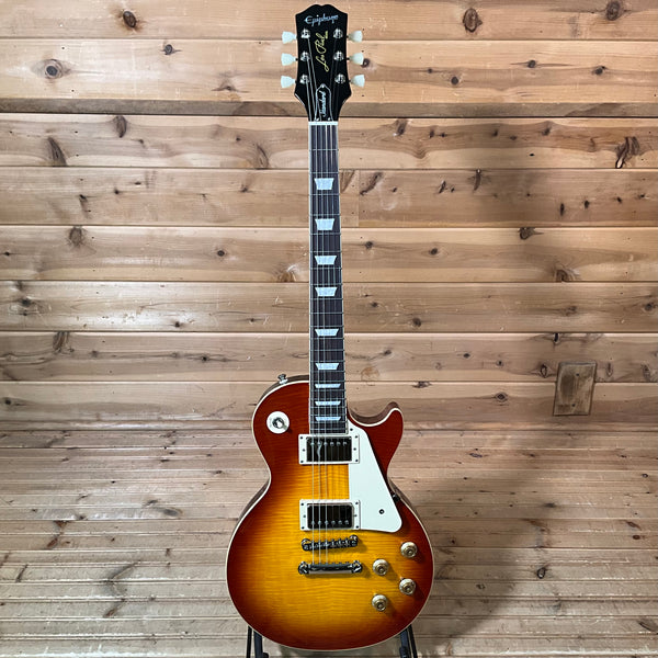 Epiphone Les Paul Standard 50s Figured Electric Guitar - Washed Cherry Sunburst