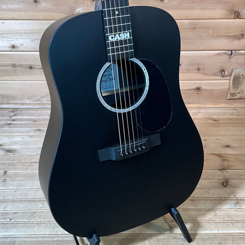 Martin DX Johnny Cash Acoustic Guitar - Jett Black