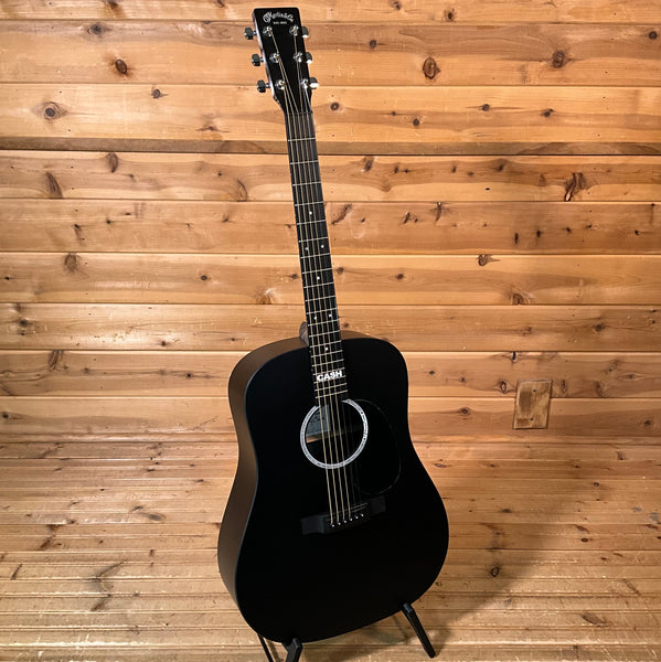 Martin DX Johnny Cash Acoustic Guitar - Jett Black