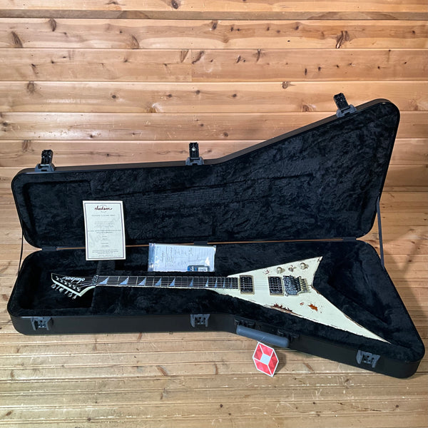 Jackson Custom Shop Special Edition Rhoads Electric Guitar - Vanilla Shake over 2 Tone Burst